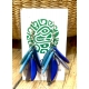 Natural horn hoops earrings
