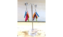 Natural horn hoops earrings