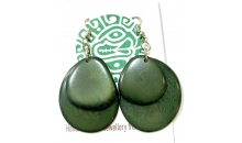 Double slices Tagua Earrings