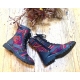 Brown Leather Laced Boots