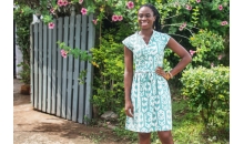 Retro Dress Organic cotton Hand print batik