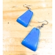 Faceted Square Tagua Hand carved earrings