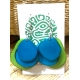 3 Slices Tagua Earrings