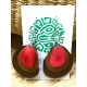 3 Slices Tagua Earrings