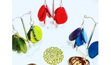 5 Petals Tagua earrings 