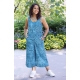 Organic cotton Hand printed  batik Jumpsuit