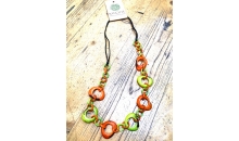 Tagua woven laser loops Necklace Set