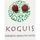 Tagua Hand carved Studs