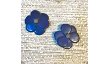 Tagua slices Small Flower Brooch
