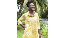 Swing Dress Organic cotton Hand print batik