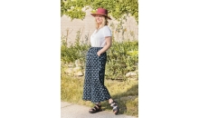 Crop Trousers Organic cotton Hand printed Batik