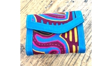 Small Foldable Leather & Kuna Wallet