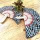 Hand woven natural fibres Corrugated Fans