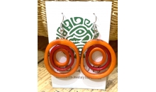 Laser Cut tagua drop multicolour Loops