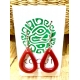 Laser Cut Tagua Monocoloured Drop style