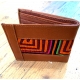 Leather & Kuna Appliques Unisex wallet