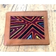 Leather & Kuna Appliques Unisex wallet