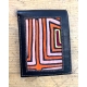 Leather & Kuna Appliques Unisex wallet