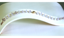 Gold plated Brass & Pale Amethyst beads