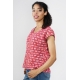 Organic cotton Knit Mesa Top