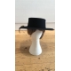 Unisex Wollen Felt Flat top feather hat