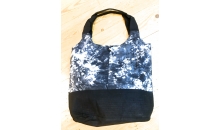 Hand Print Batik Bucket Bag