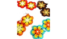 Hand beaded Kamtse Flowers