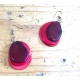 3 Slices Tagua Earrings