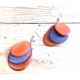 3 Slices Tagua Earrings