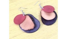 3 Slices Tagua Earrings