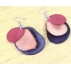 3 Slices Tagua Earrings